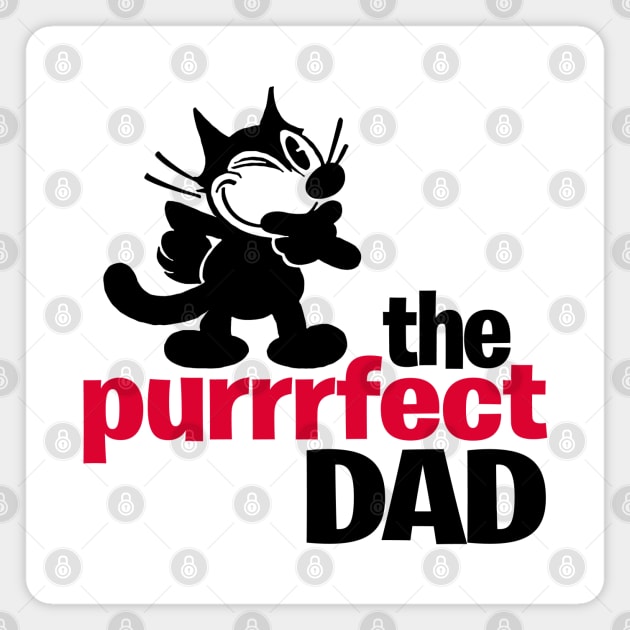 FELIX THE CAT - Purrrfect dad Magnet by ROBZILLA